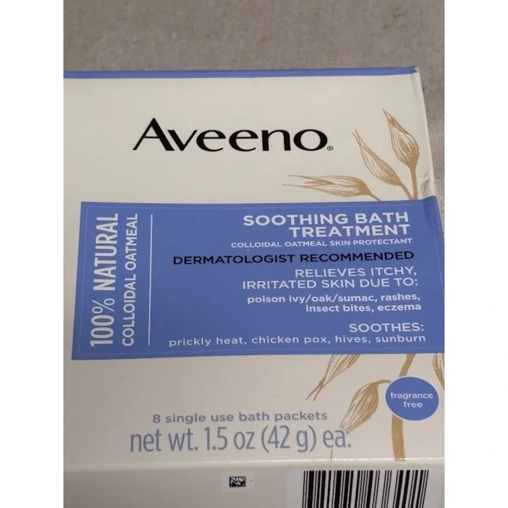 Aveeno Soothing Bath‎ Treatment Itchy Irritated Skin Relief Packets  -  8 Count